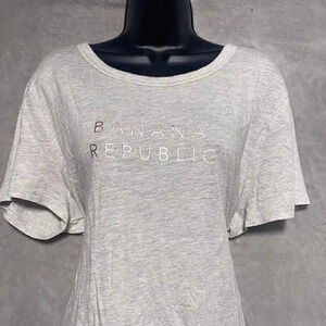 Women’s Gray Banana republic tee shirt 2XL Loose Fitting Cotton